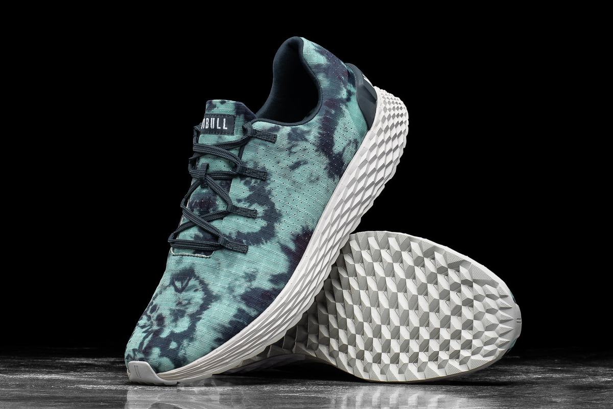 Nobull Tie-Dye Ripstop Runner Men's Running Shoes Light Turquoise | Australia (BW2610)